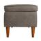 Hello Honey® Atley Ash Gray Vegan Leather Upholstered Storage Bench